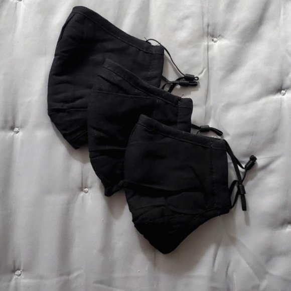 New Double Layer Mask with interior pockets- 3 pk​ - Picture 1 of 8